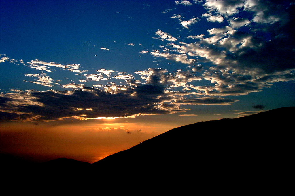 仁科からの夕日