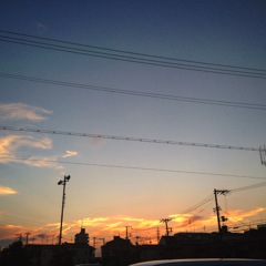 夏の夕焼け