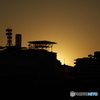 公園から夕日