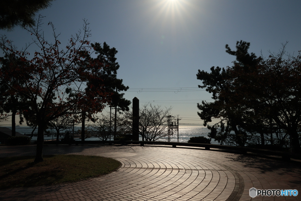 須磨浦公園駅前
