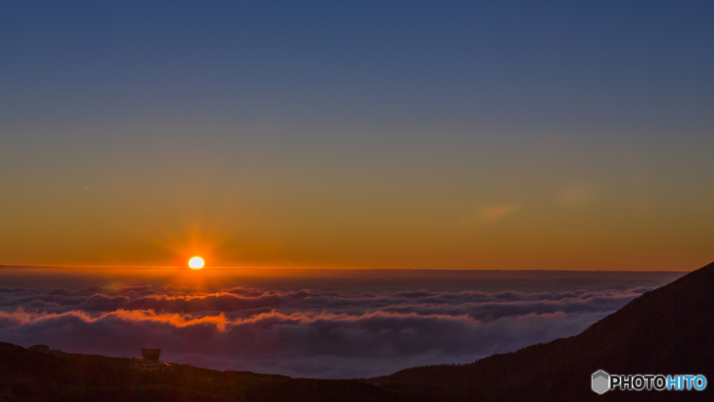 室堂からの夕日