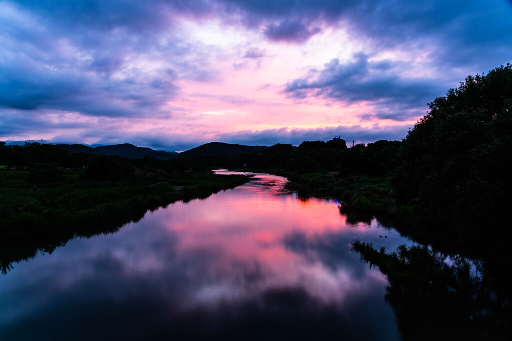 本日の夕空