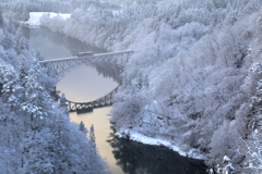 只見線　雪景色