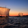 夕日の帆曳き船　Ⅲ