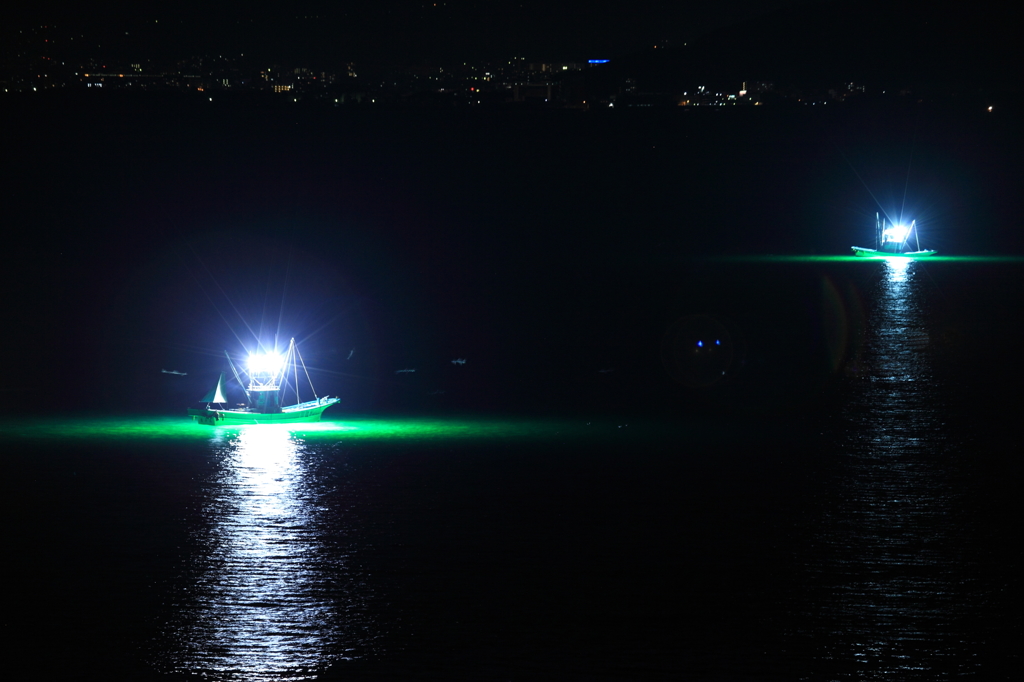 駿河湾の夜