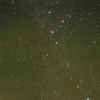 カシオペア座+流星(ペルセウス座流星群)