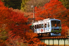 貴船口駅にて