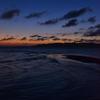 夕日が沈む名蔵湾