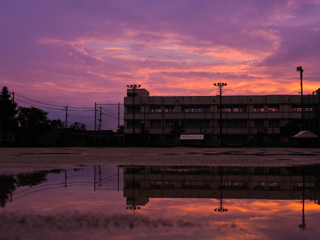 夏の夕暮れ