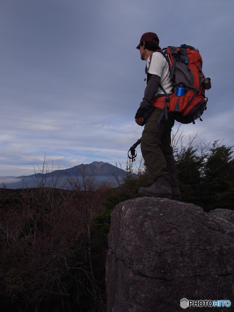 小秀山山頂にて