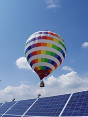 太陽光発電で音楽を