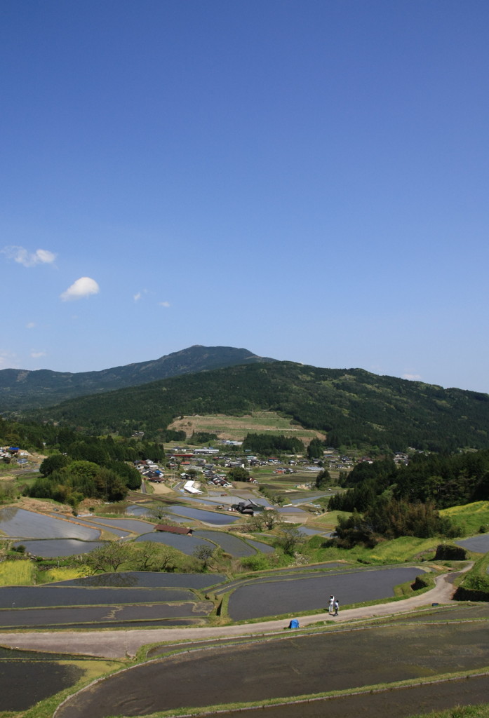 坂折棚田から笠置山