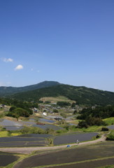 坂折棚田から笠置山