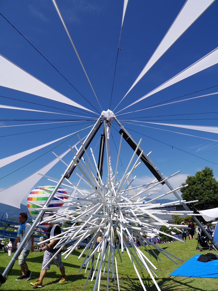 中津川ソーラー武道館の風景