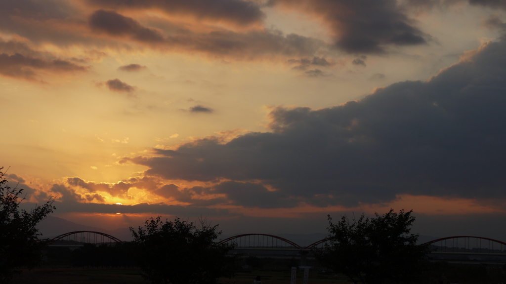 夕暮れ