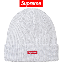 Reflective Loose Gauge Beanie - White