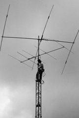 電波受信中