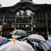 雨の初詣