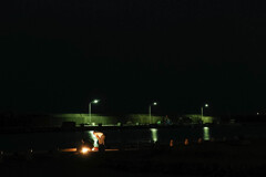 夜釣り