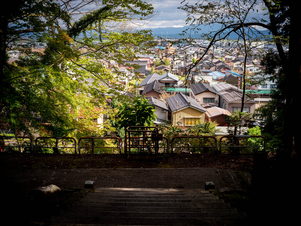 寺の下の街