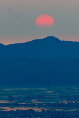 夕日