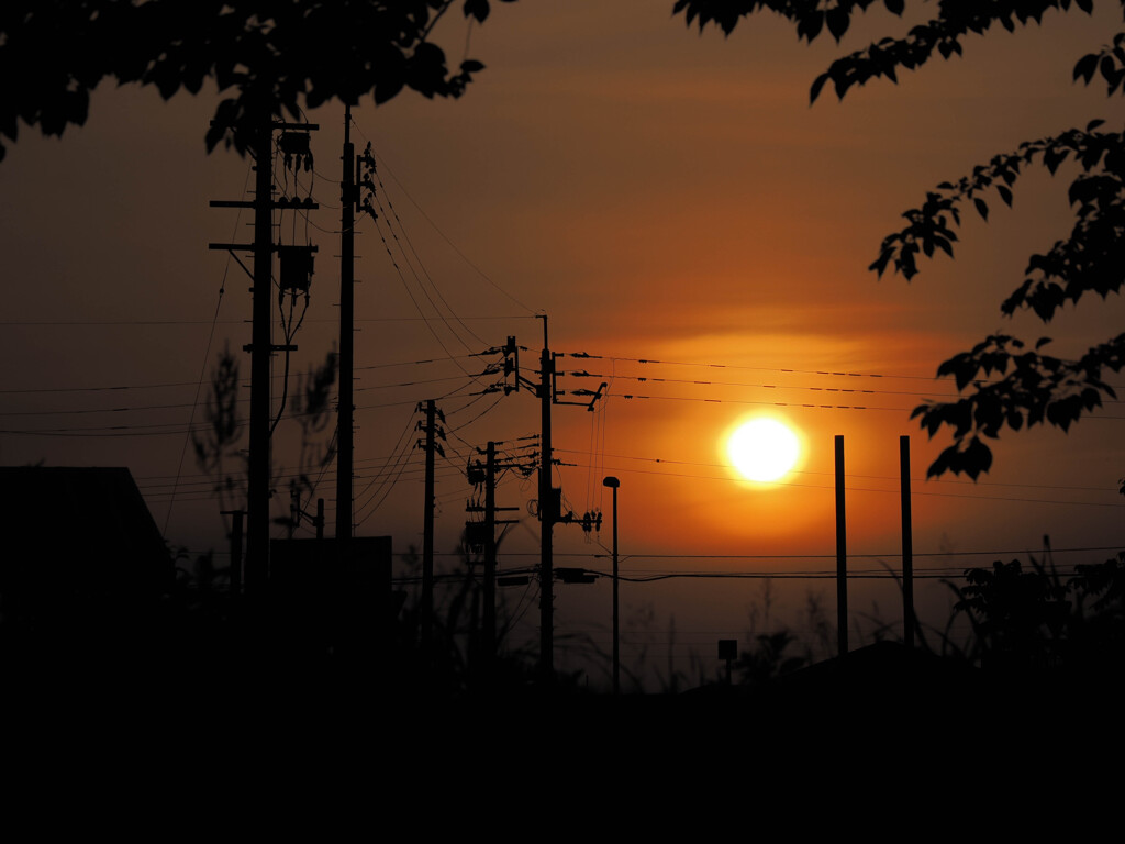 夕暮れの街