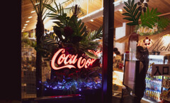 夏の夜　売店