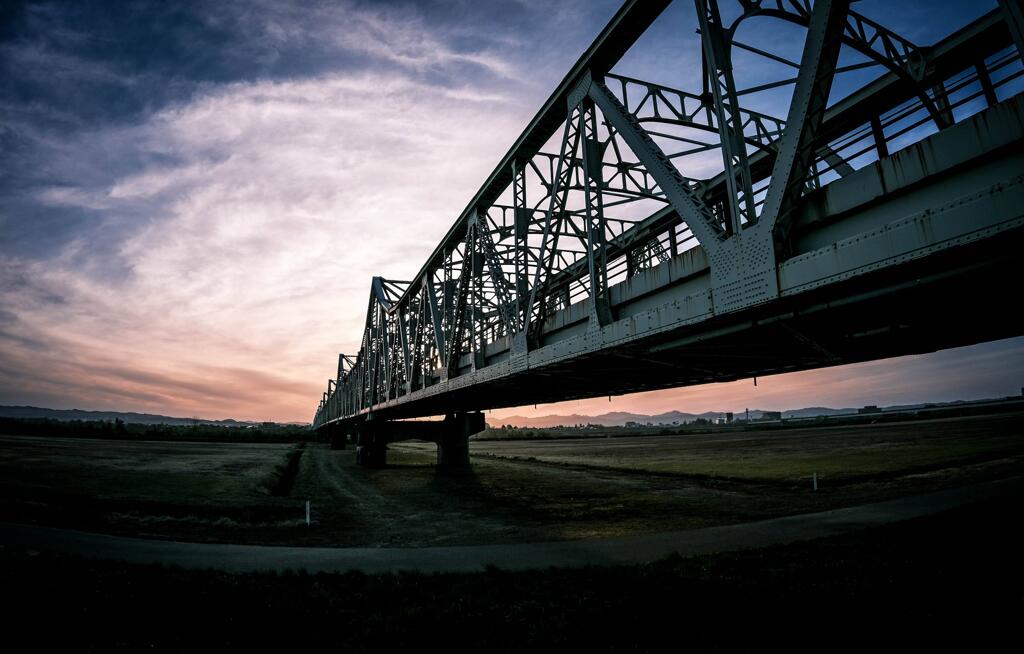 夕方の長生橋