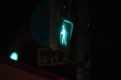 夜の信号