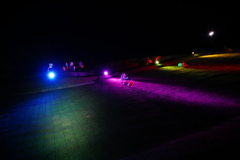 夜の草ソリ