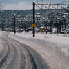 雪景色と線路　２