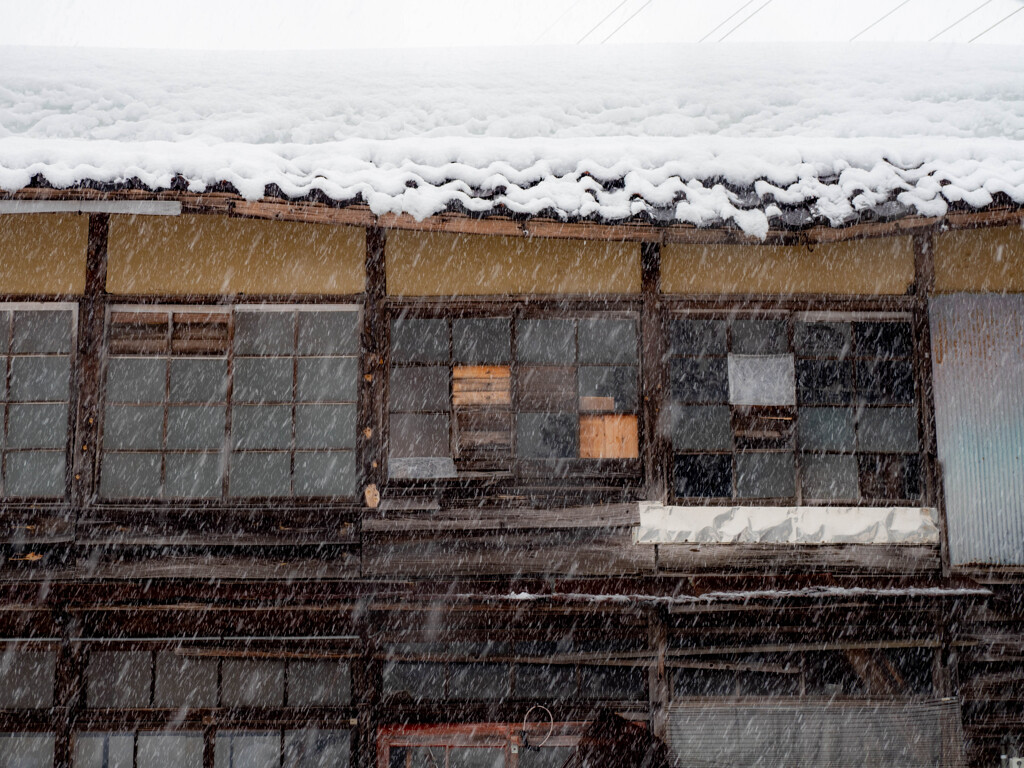 豪雪地帯にて
