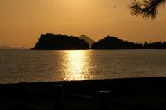 直島の夕陽