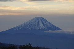 八ヶ岳から見た夜明け富士03