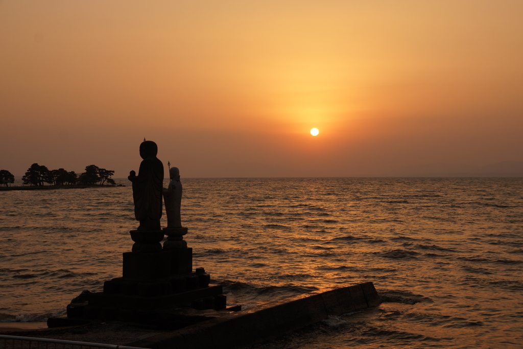 宍道湖の夕日その３