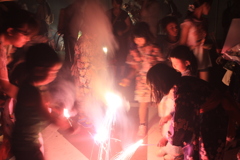 町に花火制作業者数軒