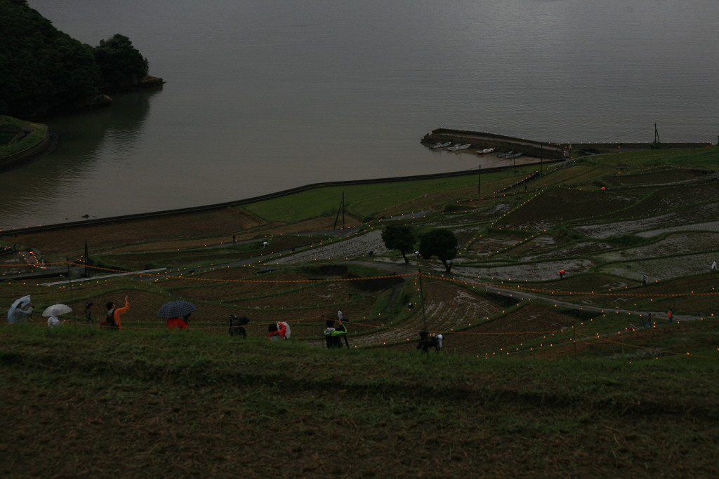 ペットボトルにローソク