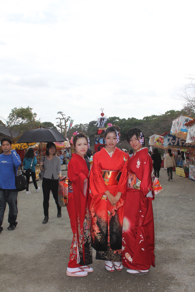 ポーズとってくれました