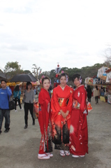 ポーズとってくれました