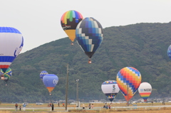 1時間以上飛びました