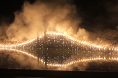 池のナイアガラ