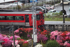 雨の久大線