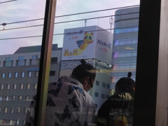 帰りにお相撲さんいました