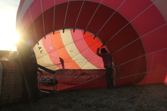 ピンクのきれいなバルーンでした