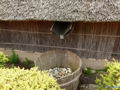 雨水がロート上に