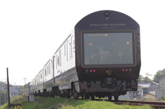 夕陽に向かって