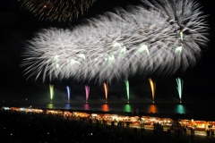 白いスターマイン