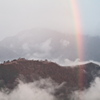 竹田城　with　虹