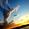 夕日