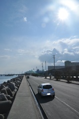 海が近い道